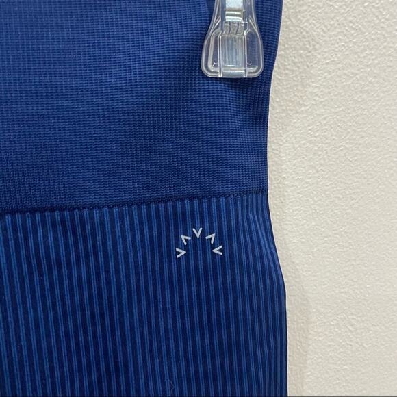 Varley Quincy Navy Leopard Seamless Compression Active Leggings Athleisure Sz S - Picture 6 of 11